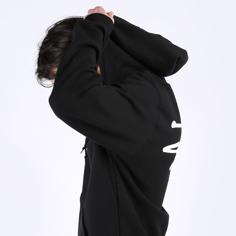 мужская черная толстовка Stussy Basic Hood 1924500-black - цена, описание, фото 2